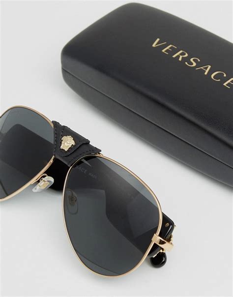 men's versace aviator sunglasses|More.